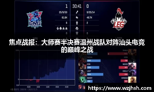 焦点战报：大师赛半决赛温州战队对阵汕头电竞的巅峰之战